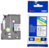 Cassette Label Tape BROTHER Ruban Noir - Blanc 12mm