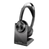 Micro-Casque Poly Voyager Focus 2 USB-C-C + Adaptateur USB-C/A +Base de Chargement