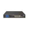 Switch 8 ports 10/100/1000T 802.3at PoE + 2 ports 10/100/1000T Gigabit 20Gbps