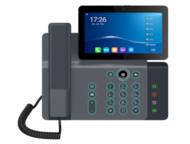 Téléphone vidéo IP Haut Gamme Ecran Tactile 7" 20 Lignes SIP Bluetooth et WiFi Intégré 116 touches programmables