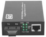 CONVERTISSEUR FIBRE-OPTIQUE 1G MONOMODE SC 2OKM