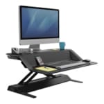 Poste de travail assis-debout Lotus de Fellowes - Noir