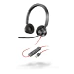 Poly Blackwire 3320 Casque filaire Duo pour PC / Mac simple confortable USB