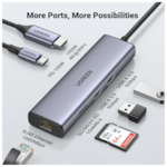 HUB USB-C 7 en 1 supporte PD 100W recharge (CM512)