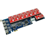 Card Asterisk support 8 analog lines with  PCI Express 1