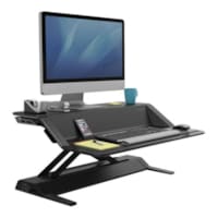 Poste de travail assis-debout Lotus de Fellowes - Noir