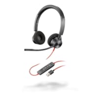 Poly Blackwire 3320 Casque filaire Duo pour PC / Mac simple confortable USB