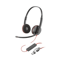 Poly BW 3220 Stereo USB-C HS +USB-C/A