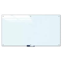 Tableau blanc magnétique en verre trempé blanc
