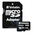 Carte mémoire microSDXC Classe 10 64 GB avec adaptateur 44084