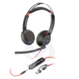 HPPoly Blackwire 5220 Stereo USB-C Headset +3.5mm Plug +USB-C/A Adapter 8X231AA