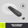 Logitech 910-006520 - TÉLÉCOMMANDE LASER DE PRÉSENTATION R500s Bluetooth 910006520