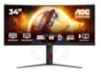 AOC 34" - CU34G4 GAMING MONITOR | (UWQHD) 3440X1440 - 0,5 ms (MPRT) - Format 21/9 - Dalle Fast VA incurvée - 180 Hz - HDR10 - Adaptive Sync - DisplayPort Femelle, 2 X HDMI Femelle - HAS 130, garantie 1 an. CU34G4