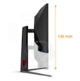 AOC 34" - CU34G4 GAMING MONITOR | (UWQHD) 3440X1440 - 0,5 ms (MPRT) - Format 21/9 - Dalle Fast VA incurvée - 180 Hz - HDR10 - Adaptive Sync - DisplayPort Femelle, 2 X HDMI Femelle - HAS 130, garantie 1 an. CU34G4