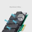 Adaptateur WiFi bi-bande AC 1200 Mbps PCI Express Archer T4E
