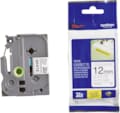 Cassette Label Tape 12 mm NOIR sur Blanc