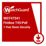 Basic Security Suite Renewal/Upgrade 1 an pour Firebox T45-PoE