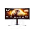 AOC 34" - CU34G4 GAMING MONITOR | (UWQHD) 3440X1440 - 0,5 ms (MPRT) - Format 21/9 - Dalle Fast VA incurvée - 180 Hz - HDR10 - Adaptive Sync - DisplayPort Femelle, 2 X HDMI Femelle - HAS 130, garantie 1 an. CU34G4