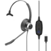 Micro-Casque Monaural UC Connexion USB-C Cordon USB C-RX