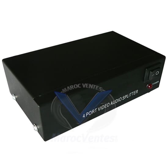 Splitter 1 Entrée AUDIO/VIDEO vers 4 Sorties AUDIO/VIDEO MA-101