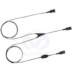 Câble Y pour superviseur - 1,5 m - QD -> 2xQD avec coupure micro intégrée