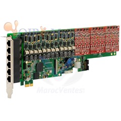 Carte PCI-E Analogique 24 Port 6 Module  FXO/FXS