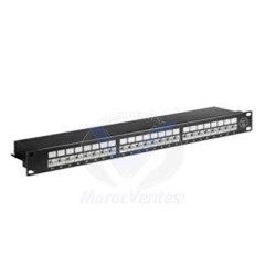 PANNEAU DE BRASSAGE 19 POUCES RACKABLE 24 PORTS CAT6
