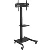 Meuble Support TV Robuste avec Roulettes Élégant et Sophistiqué DGT21-T013