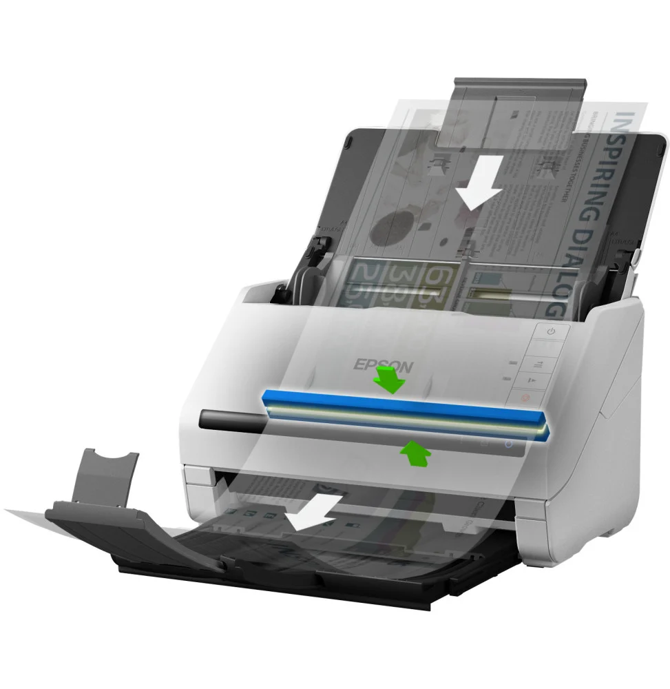 EPSON WorkForce DS-530II, A4, Recto Verso ,35 ppm en Noir & Couleur,70 ipm, 12M B11B261401BA