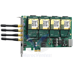 Carte GSM 4 Port PCI-E + 4 GSM module