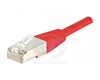 Cordon de brassage RJ45 catégorie 6a F/UTP 0.5 m (Rouge)