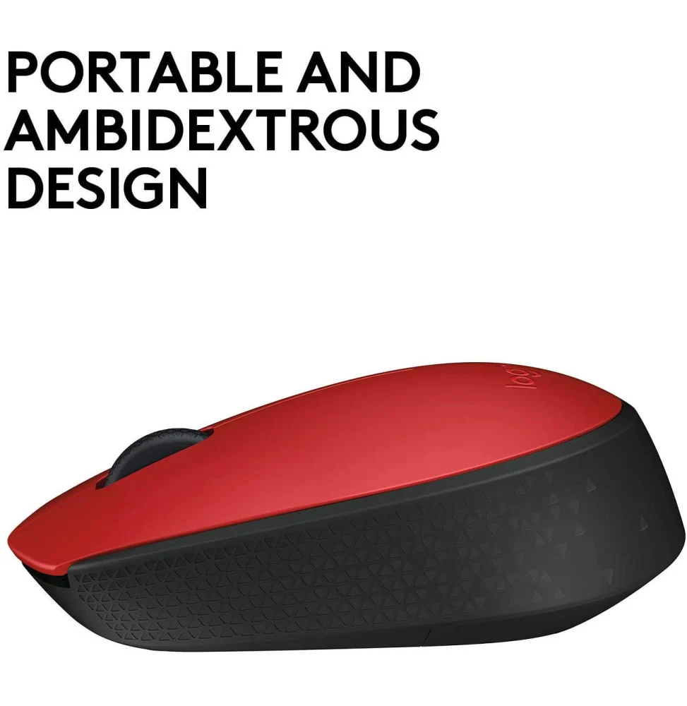 Logitech M171 Wireless Mouse - RED-K -2.4GHZ -EMEA 910-004641